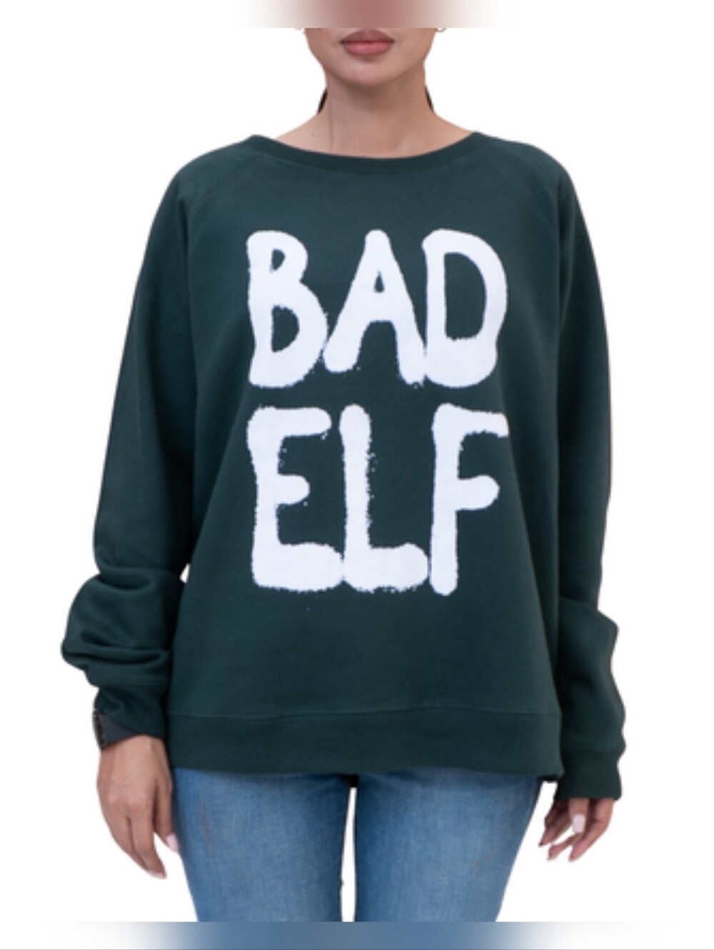 Wallflower Bad Elf Crew Neck Christmas Sweatshirt